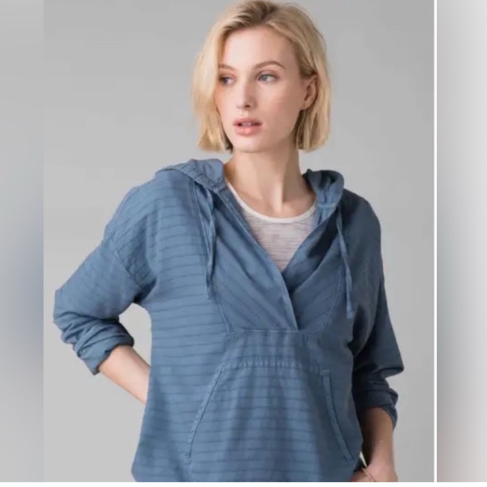 Prana Organic Cotton Gray hoodie size S